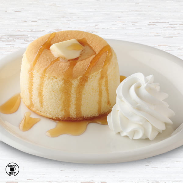 プレミアムスフレパンケーキ バターで味わう ふわしゅわスフレ＜ハニーメープル＆ホイップ＞